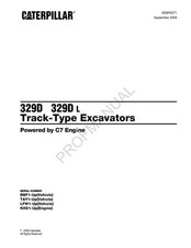 Caterpillar Cat 329D 329D L Track Type Excavator Parts Catalog Manual