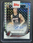 KASPARAS JAKUCIONIS 2025-26 BOWMAN CHROME ROOKIE AUTO GEOMETRIC REFRACTOR RC