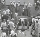 NUDE SAILOR MAN GETS SPANKED on GAY PORN FANTASY SHIP ~ 1940s PHOTO — photo 1