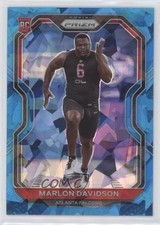 2020 Panini Prizm Rookie Blue Ice Prizm 39/99 Marlon Davidson #347 2qw