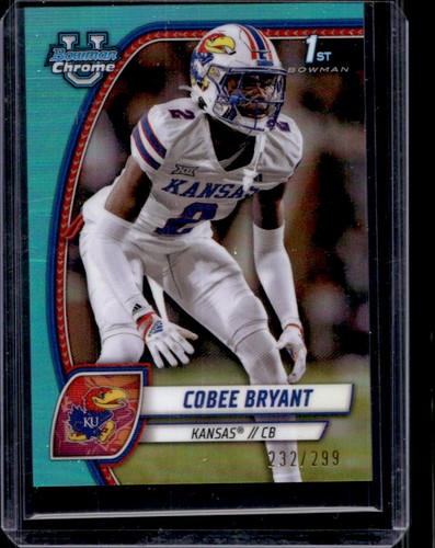 2024 Bowman Chrome U Cobee Bryant Aqua Refractor 1st #232/299