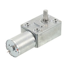 DC 24V 40RPM Turbo Worm Geared Motor 6mm D Shaft Reduction Electric Motor