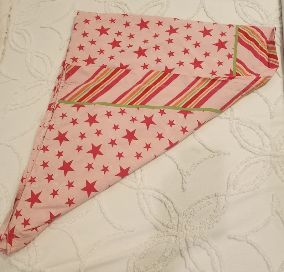 RARO Y2K Hannah Montana Hoja Doble Plana Disney Miley Cyrus Estrellas Rayas Rosa Foto 2 de 4