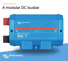 Victron Energy Lynx Distributor - Modular M10 DC Bus Bar with 4 Fuses