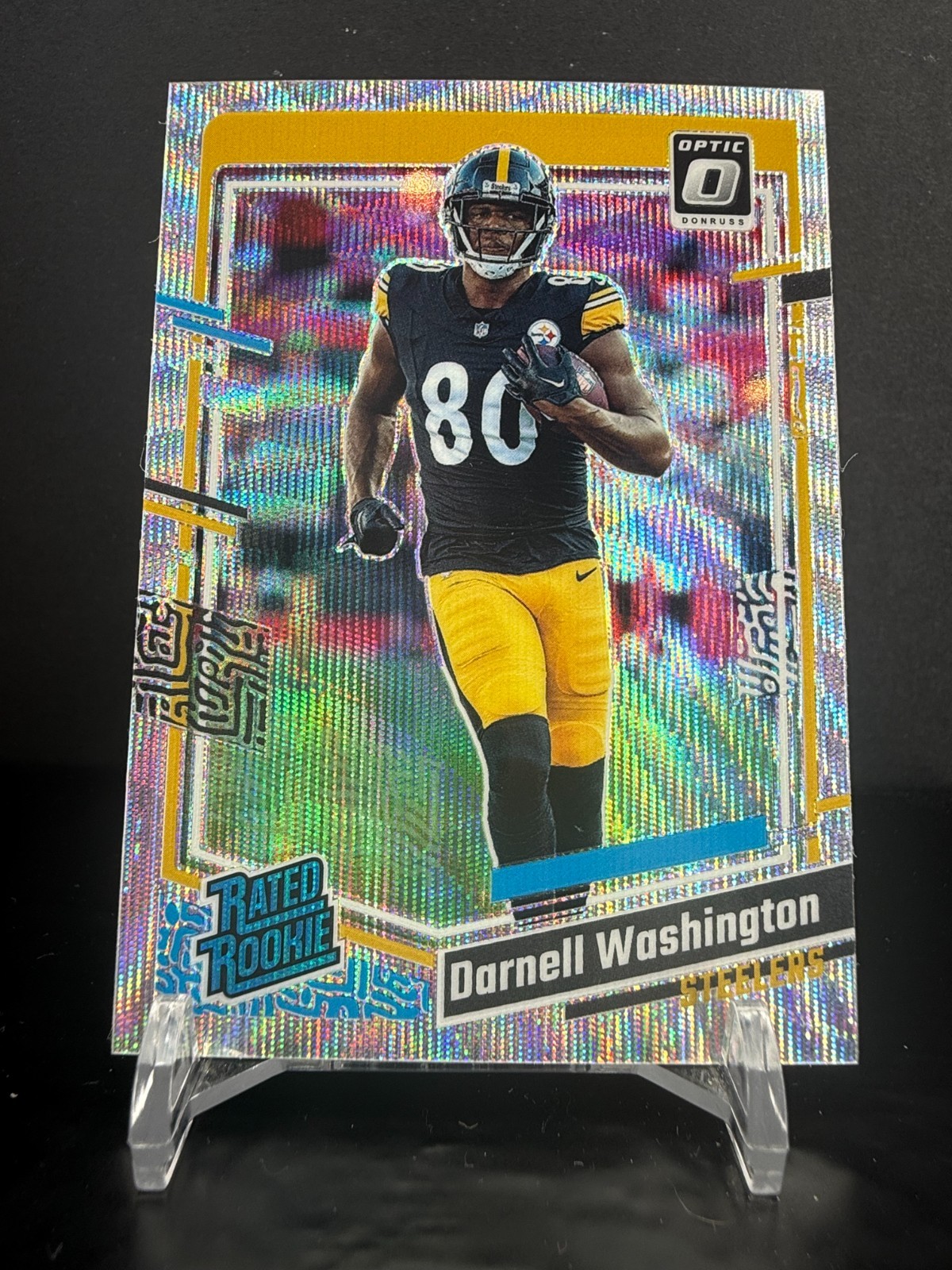 CZD848 - 2023 Donruss Optic - Darnell Washington #286 - /300 - Wave Prizm - RC