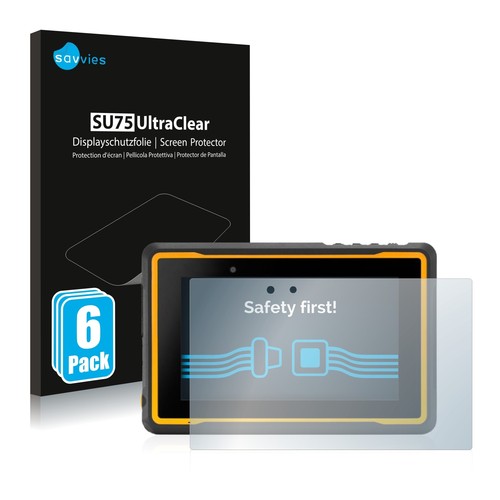 6x Folie für Getac ZX70 G2 Schutzfolie Displayschutz Display Schutz Klar
