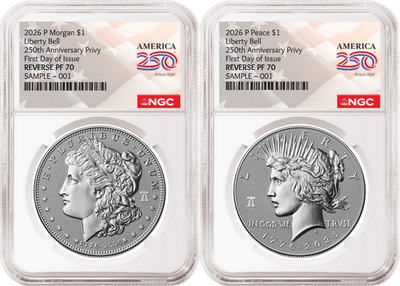 #ad 2 Coin Set 2026 Morgan and Peace Reverse Proof Privy NGC RP70 FDOI Flag Pre Sale $719.95