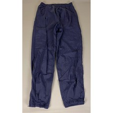 Vintage Nike Windbreaker Pants Men's Medium Navy Blue Nylon Track Pants 90s