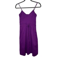 American Eagle Womens Purple Y2K Babydoll Mini Sundress Dress Size 0 Braid