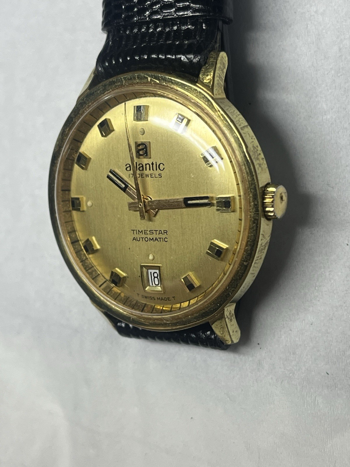 Atlantic automatic watch keeps time movement mode… - image 2