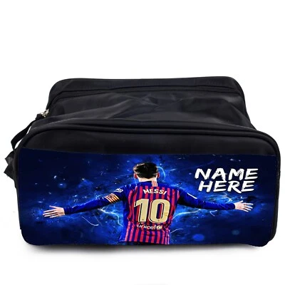 FANATICS Personalised Messi Boot Bag Football Legend School PE Kit Boys Bootbag NLP07