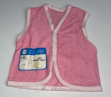 Spencers Vintage Terry Diaper Shirt 12 months Pink New Old Stock
