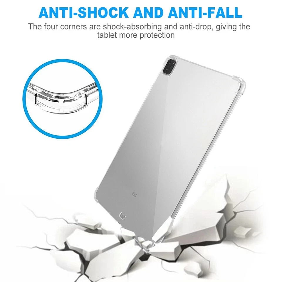 For iPad Air 1 2 3 4 5th Gen Tablet Duty TPU Shockproof Case Cover Pen Holder - Image 4 of 4