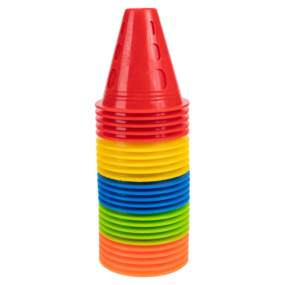 25pcs Agility Cones Football Training Obstacles Numbered Soccer Cones