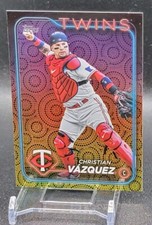 Christian Vasquez 2024 Topps Series 2 Holliday Foil Parallel
