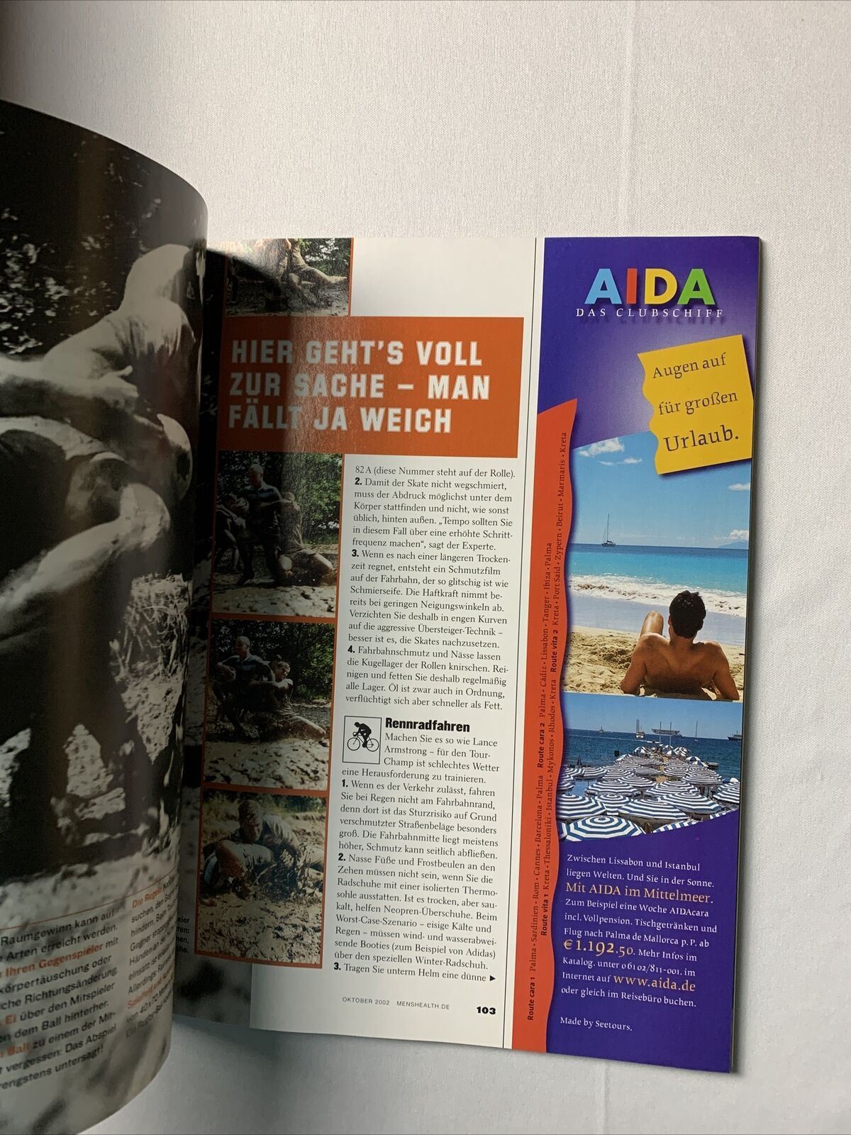 Vintage Men’s Health German Magazine October 2002 Wie Manner Perfect