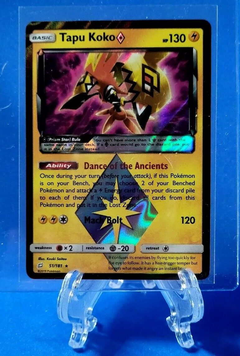 Carta Pokémon Tapu Koko Rara Brilhante