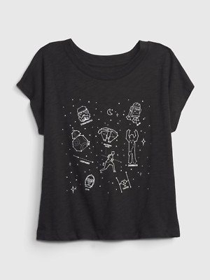 NWT Kids Gap Girls T-shirt  Star Wars constellations stars sky     u pick size