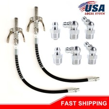 2Pcs Grease Coupler NPTI/8 10000PSI Heavy-Duty Quick Release Grease Gun Parts US