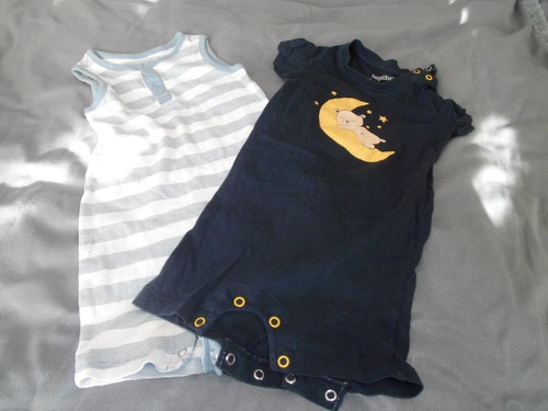 2 kurze Schlafbodys Gr.80 und 86