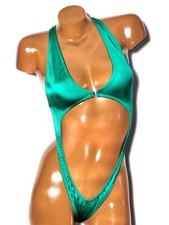 New Clip front cross back one piece thong slingshot bodysuit stage wear costume