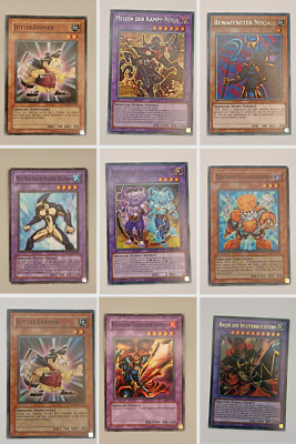 Yugioh, Krieger, A-Z, Deutsch, Auswahl, TCG, Sammeln, Karten