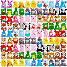 120 Pcs Mini Animal Plush Toys Party Favors Small Stuffed Animals Bulk Cute Jung