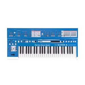 UDO Audio Super 6  12Voice Binaural Analog Hybrid  Synthesizer Blue