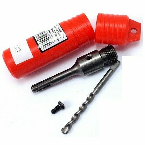 Adapter FüR Bohrkronen 3Tlg. M22 Sds Plus Bohrerhalter Mit Zentrierbohrer-image