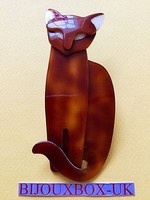 Lea Stein Egyptian Cat Brooch. Free Post Worldwide. Lea Stein Egyptian Cat Brooch. Free Post Worldwide.