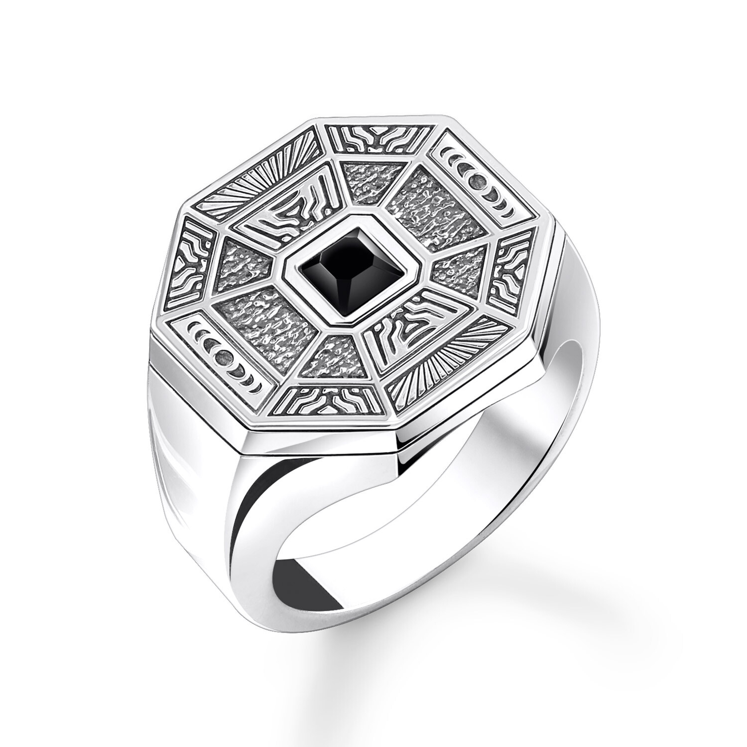 Thomas Sabo Jewelry Men's Ring Talisman with Onyx TR2431-507-11