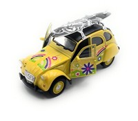 Modellauto CitröN 2CV Surf 1:34-39 Gelb Miniatur Fahrzeug
