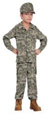 Soldier Military Hero Camo Army Troop Boy Fancy Dress Up Halloween Child Costume