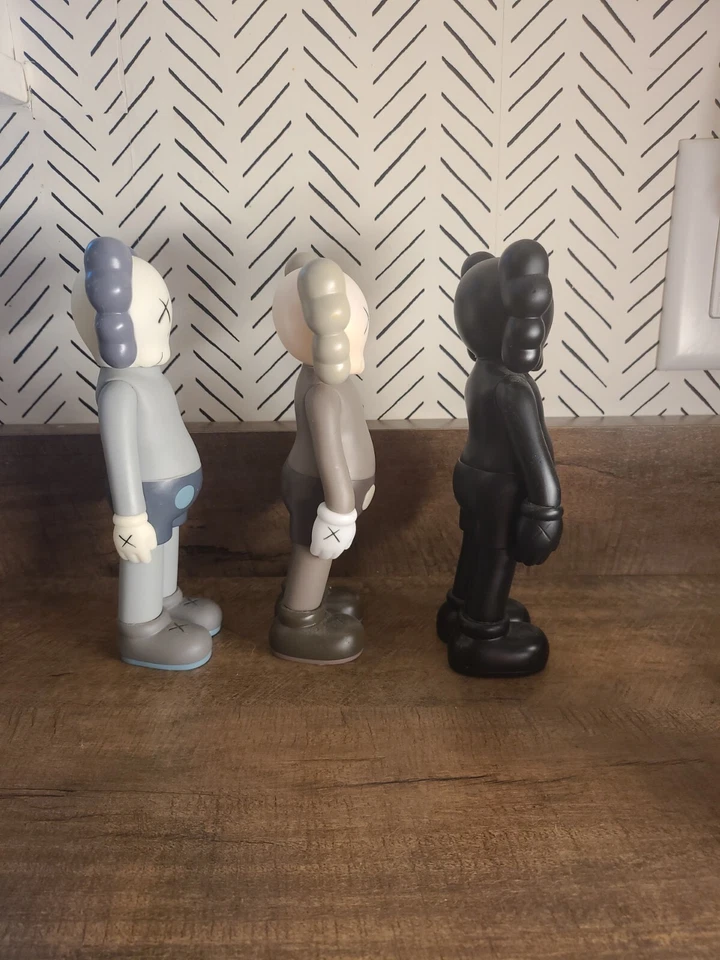 KAWS Set Of Three Companions (Black, Grey, Brown) - Image 4 of 4