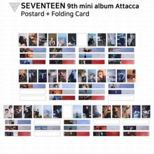 SEVENTEEN 9th Mini Album Attacca Official Postcard Folded Card KPOP K-POP Op 123