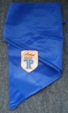 Original DDR Pionierhalstuch Jungpionier Preisschild &Auml;rmelaufn&auml;her JP gestickt