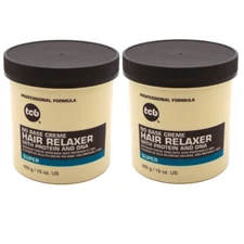 Tcb Hair Relaxer No Base Creme 15oz Super Jar 2 pack