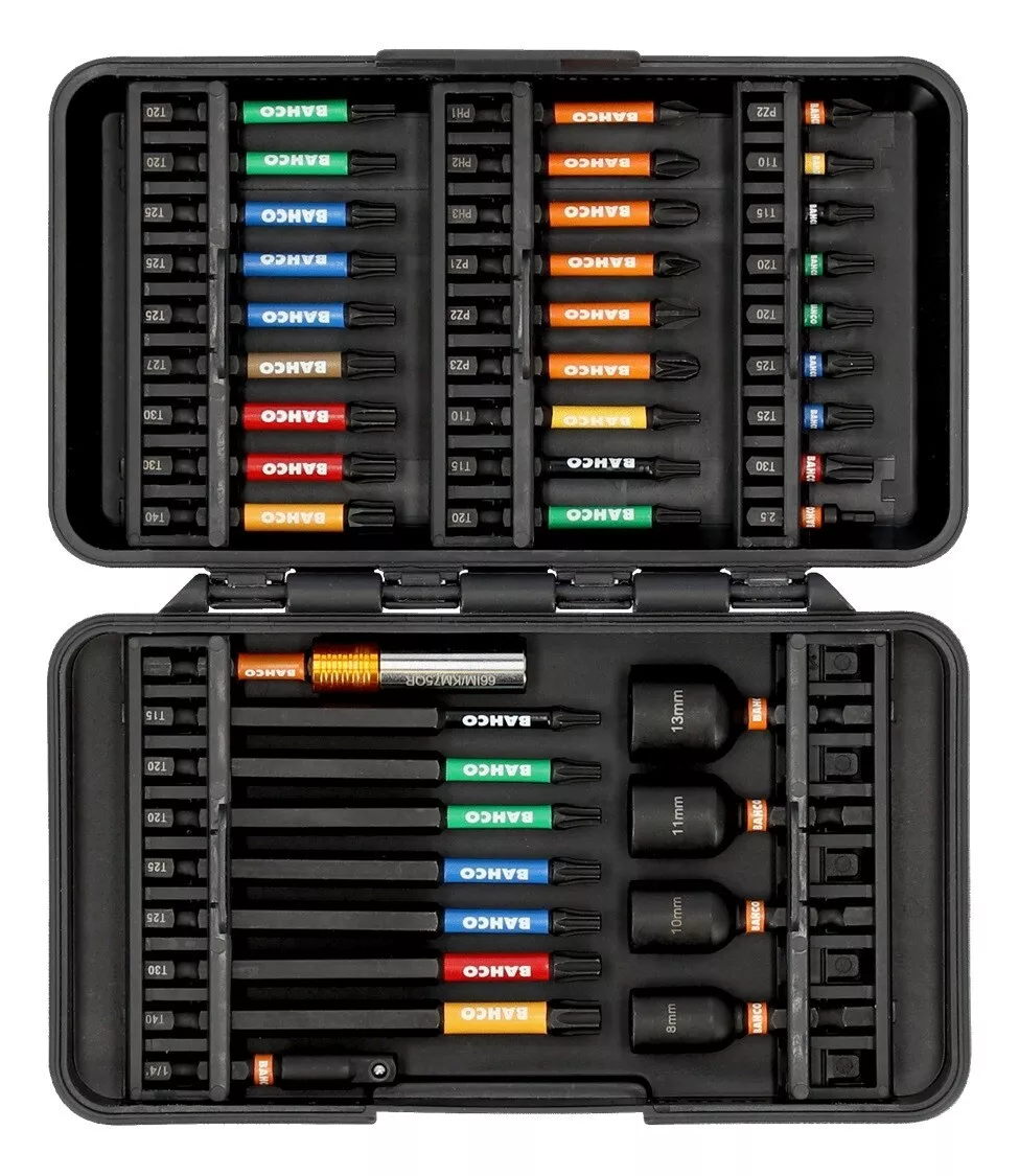 Bahco 66IM/40C-1 40 Piece Impact Torsion Screwdriver Bit Holder 
