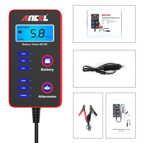 ANCEL Automotive 12V Battery Tester Alternator Charging Charge Voltage Analyzer - Picture 15 of 16