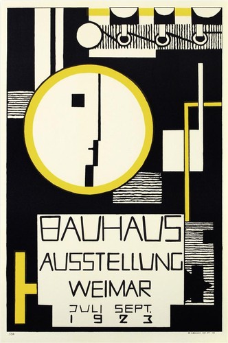 bauhaus ausstellung weimer 1923 poster fine art li