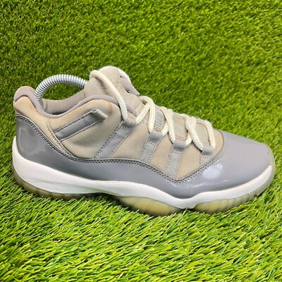 Nike Air Jordan 11 Retro Mens Size 8 Cool Gray White Walking Shoes Sneakers