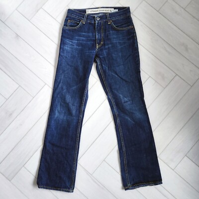 GAP 1969 ladies straight grain boot cut jeans denim blue W27 L30 - Main Image