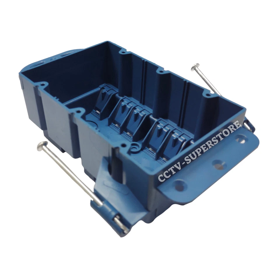 30 Pcs 3-Gang ETL New Work Outlet/Switch Box 44 Cu In Plastic 5-7/8"x3-3/4"x3" - Image 2 of 4