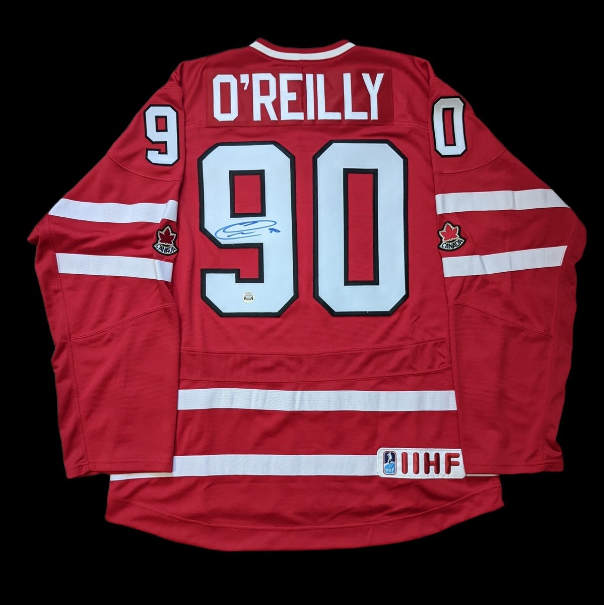 Ryan O'Reilly signed Team Canada Nike hockey NWT, Size L