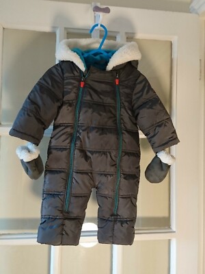 Baby Boy Ted Baker Snowsuit Great Condition 3-6 Months UK