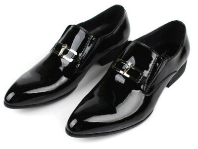 David Gentleman Lackleder Herren Business, Slipper Schuhe Gr. 38 NP. 99  