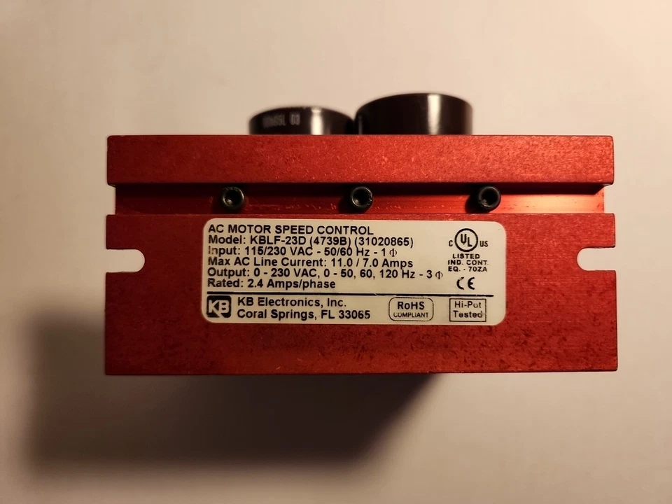 KBLF-23D (4739B) KB Electronics AC Motor Speed Control - Image 3 of 4