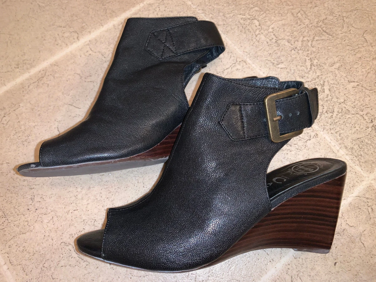 Jeffrey Campbell Handmade Havana Last Shoes 7.5 Black Leather