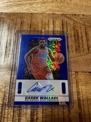 Cason Wallace 2024-25 Panini Prizm Deca Autograph Blue Thunder Auto /49