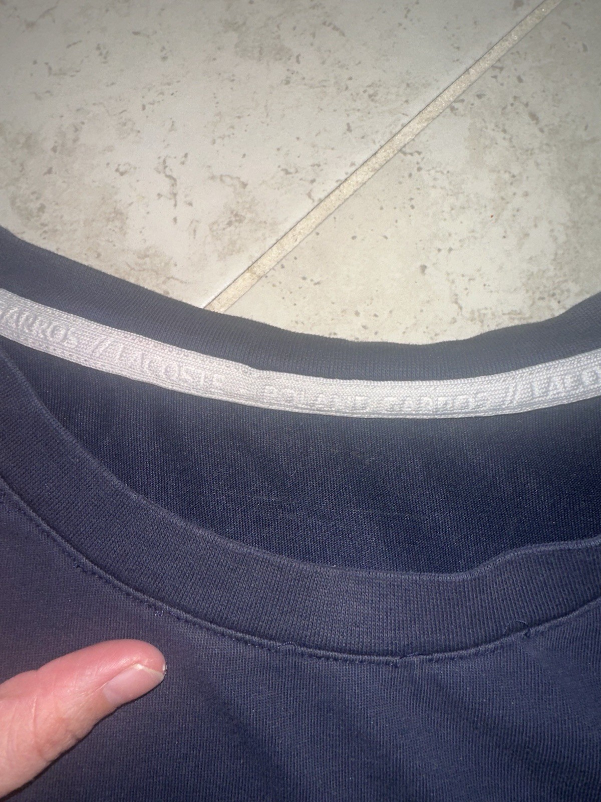 Lacoste Roland Garros Men’s Navy Gradient Crocodile Logo Shirt Paris French Open thumbnail 4